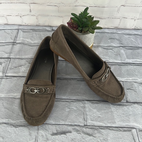 Coach Fortunata suede leather slip on size 9.5 - Picture 3 of 12